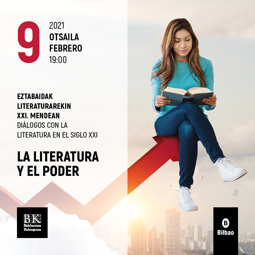 Bidebarrieta kulturgunea acogerá este martes una nueva edición del programa ‘diálogos con la literatura en el siglo XXI’