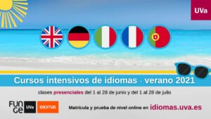 Cursos intensivos idiomas verano 2021 Centro de Idiomas de la Universidad de Valladolid