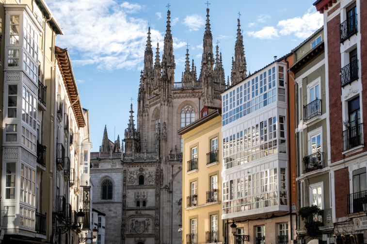 Mirador de la Catedral de Burgos desde Las LLanas