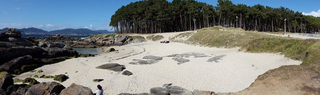 Playa O Cocho das Dornas senderismo Vigo Camiño Beiramar