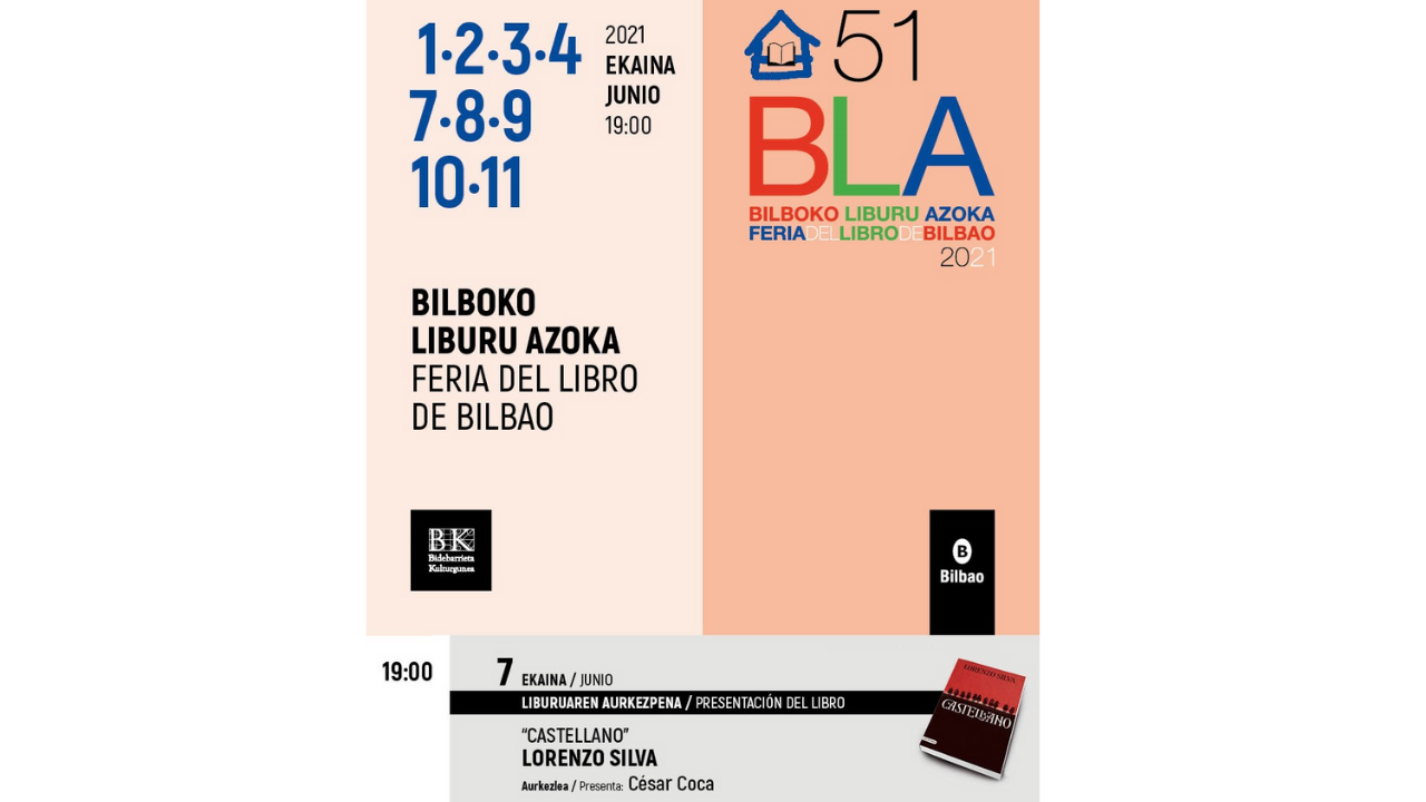 Lorenzo Silva presentará su nuevo libro en Bidebarrieta el lunes 7