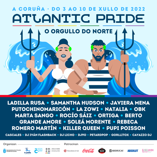 Regresa el festival Atlantic Pride de A Coruña