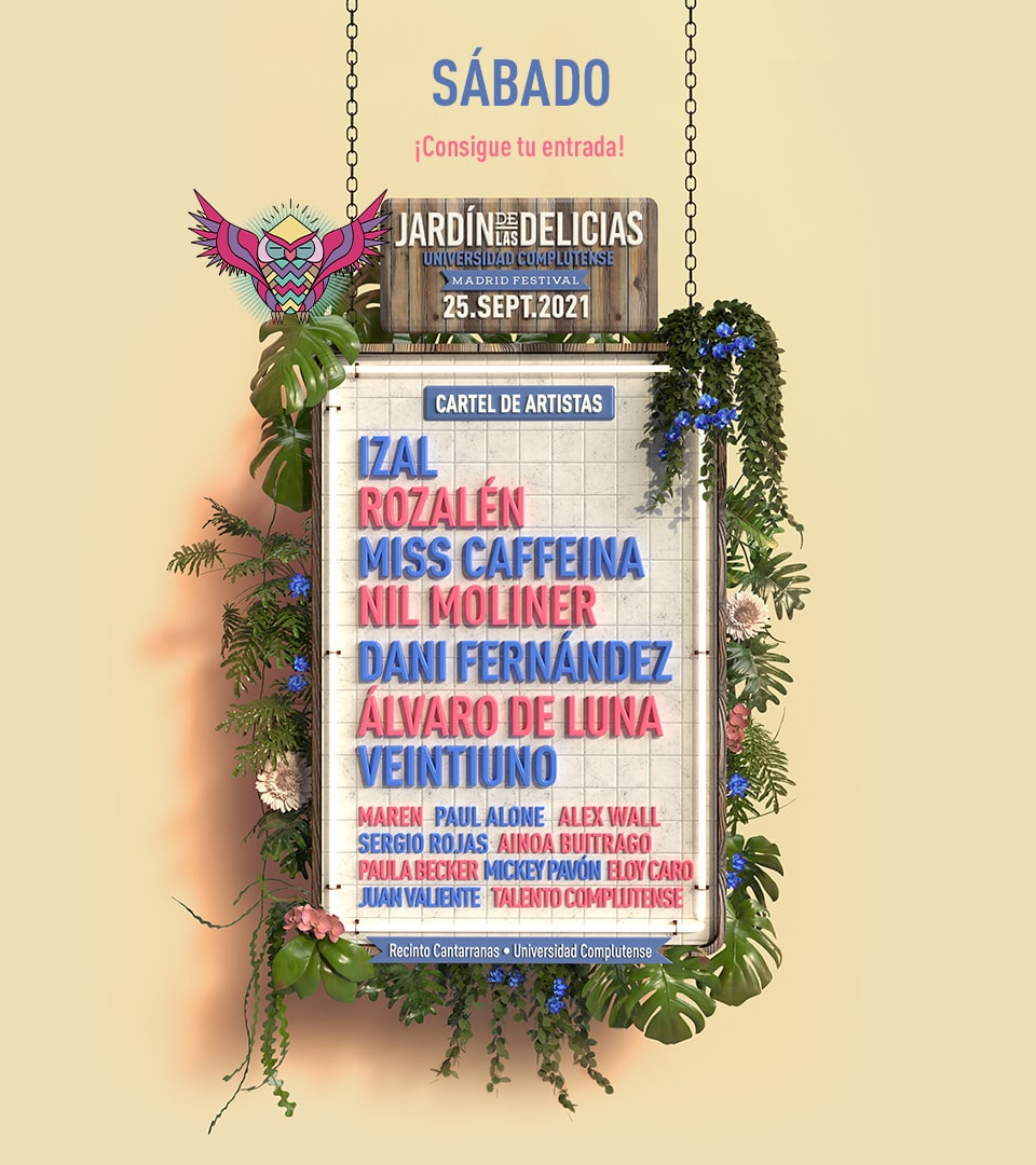 Cartel del Jardin de las Delicias