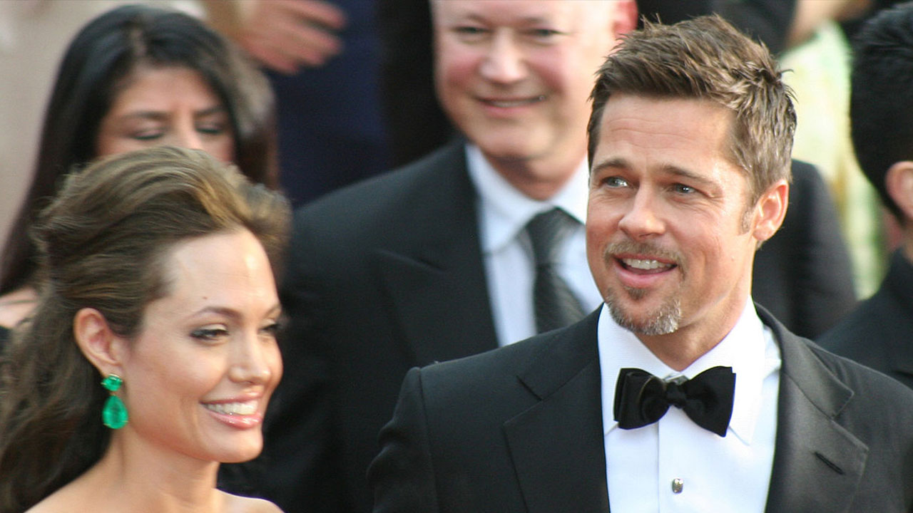 Jolie y Pitt en los Premios Oscar febrero de 2009.