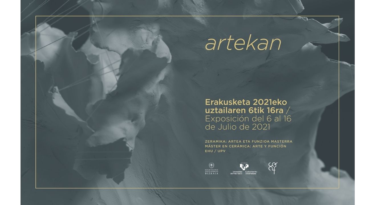 La exposición «ARTEKAN» presenta piezas de cerámica de alumnos de master de la UPV/EHU