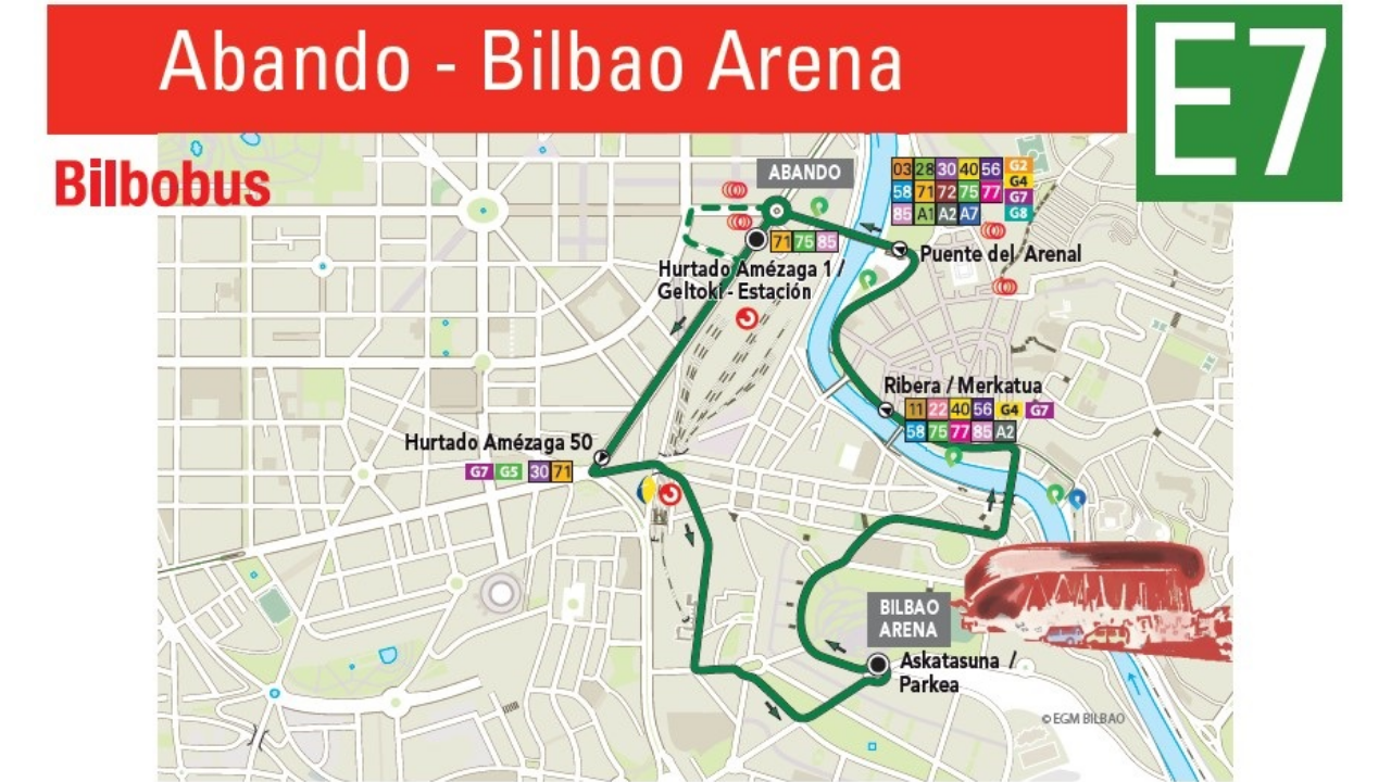Bilbobus ofrece servicio de lanzadera para el concierto de Carlos Rivera