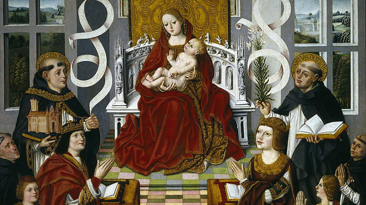 La Virgen de los Reyes Catolicos pintada entre 1491 y 1493