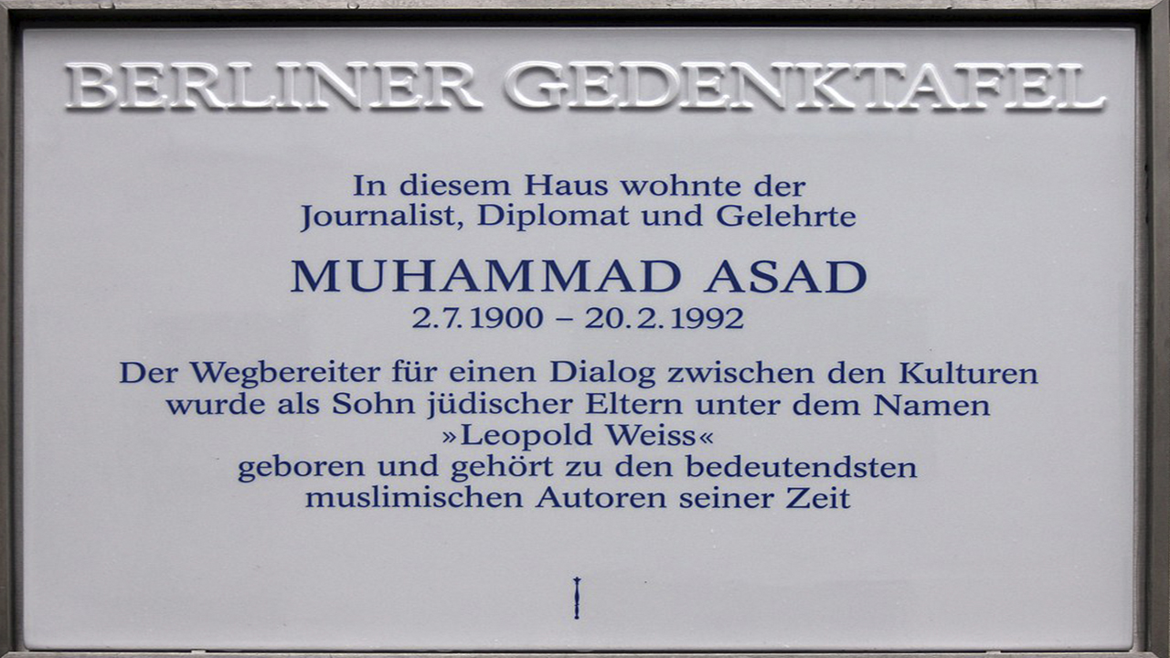Memorial en Berlin a Muhammad Asad.