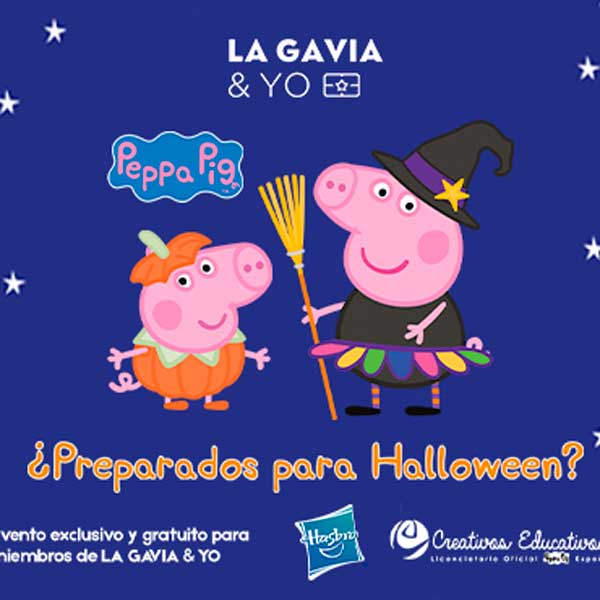 Celebra Halloween con Peppa Pig y George en La Gavia en Centro Comercial La Gavia en Madrid