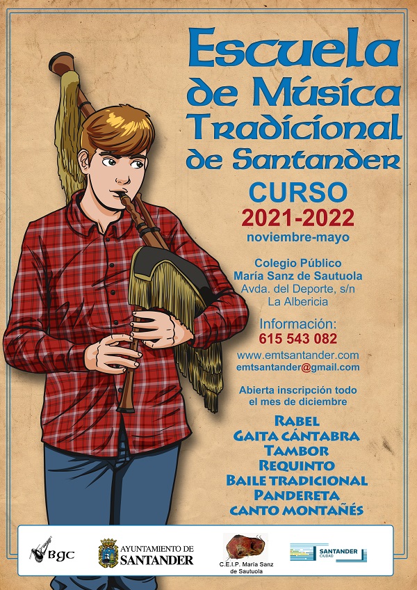 cartel escuela muscia tradicional santander web