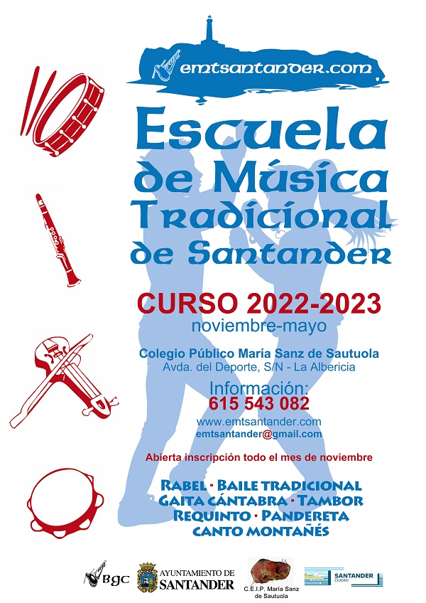 cartel escuela musica tradicional santander