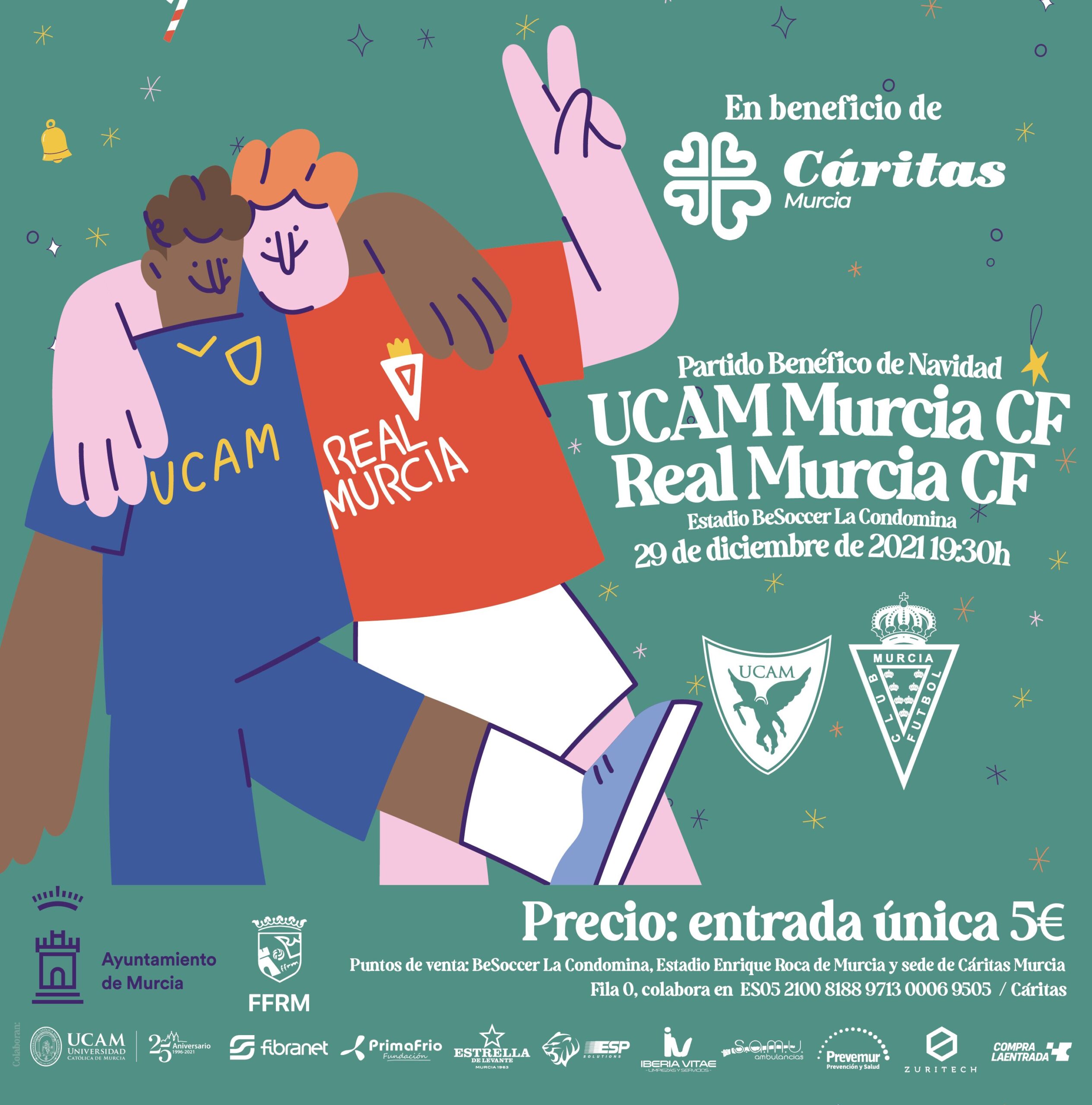 Partido benéfico de Navidad: Real Murcia CF vs Ucam Murcia CF