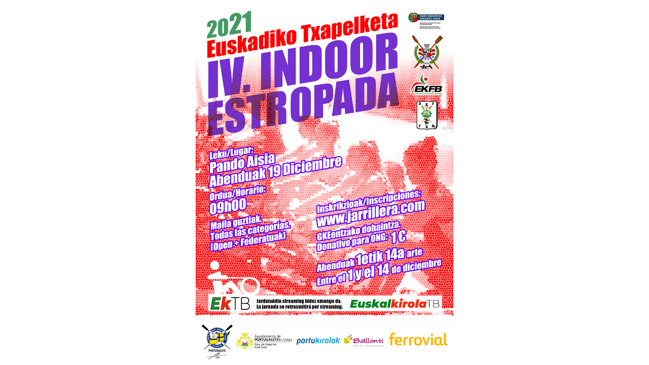 Pando Aisia de Portugalete acoge el Campeonato de Euskadi de Remo Indoor
