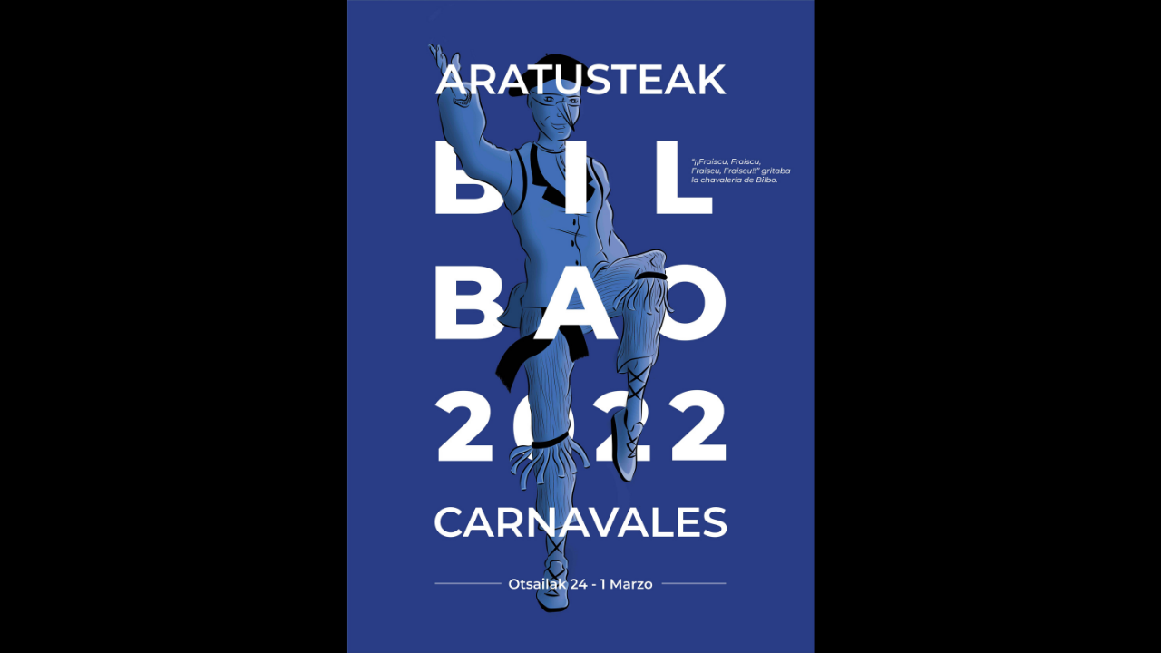 El Carnaval de Bilbao ya tiene cartel oficial: ‘Vuelta a los orígenes (Azul Bilbao)’