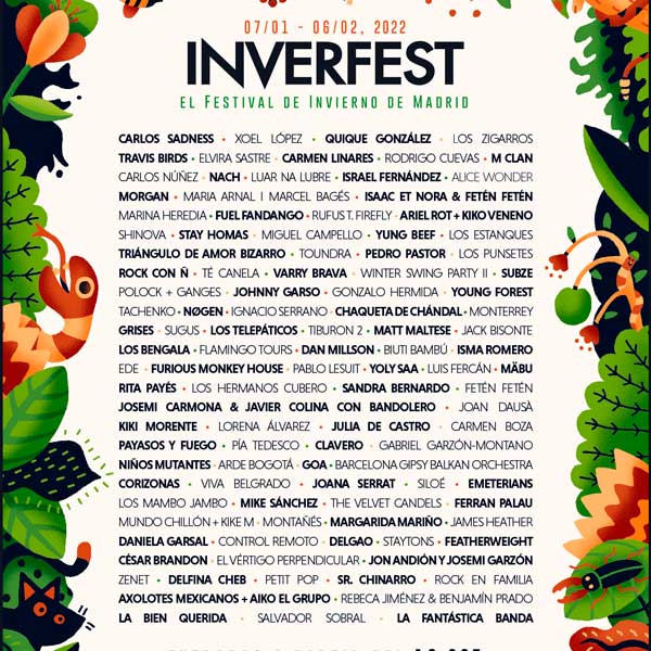 Concierto de Inverfest 2022 en Varias sedes  en Madrid