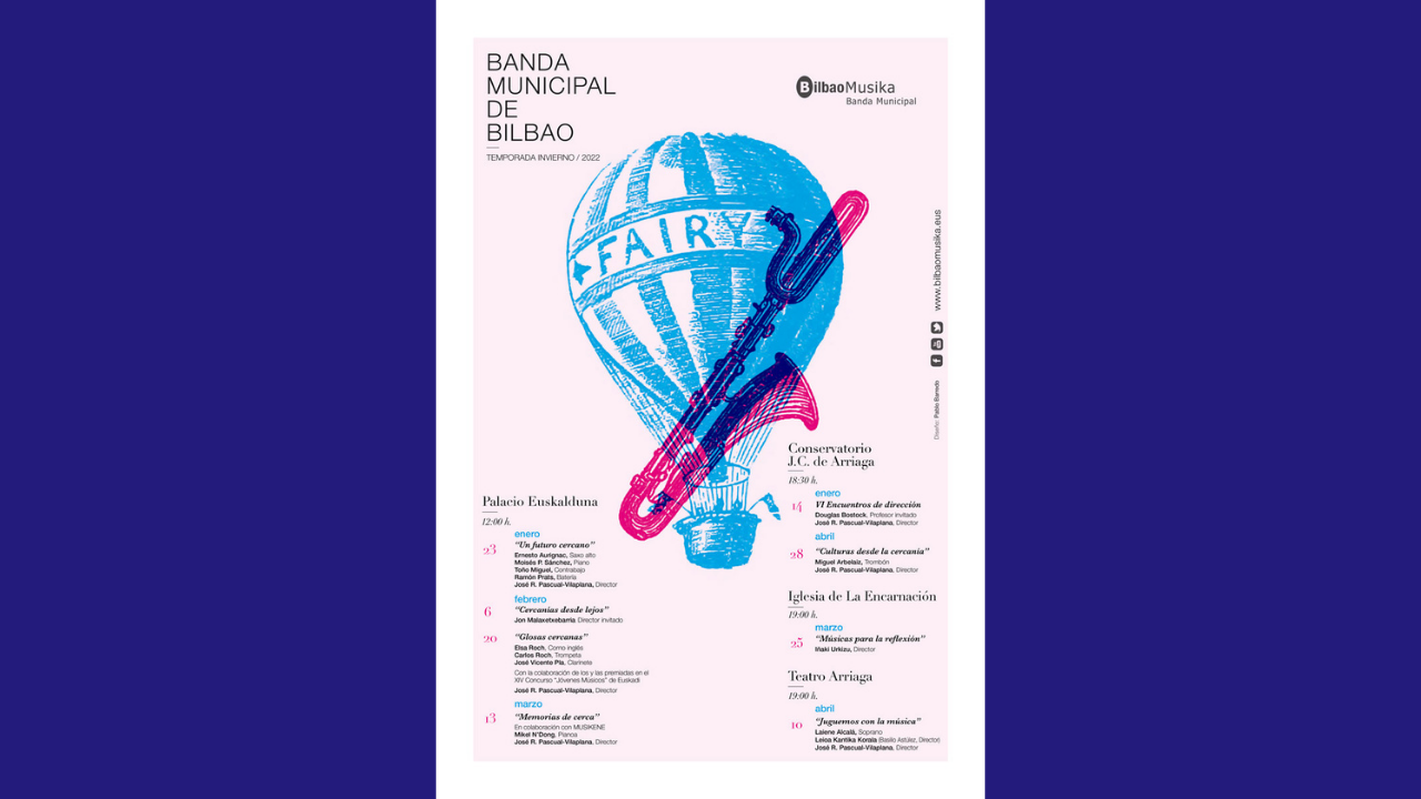 La Banda de Música de Bilbao arranca el 2022 con el concierto de clausura de los VI Encuentros de Dirección Orquestal