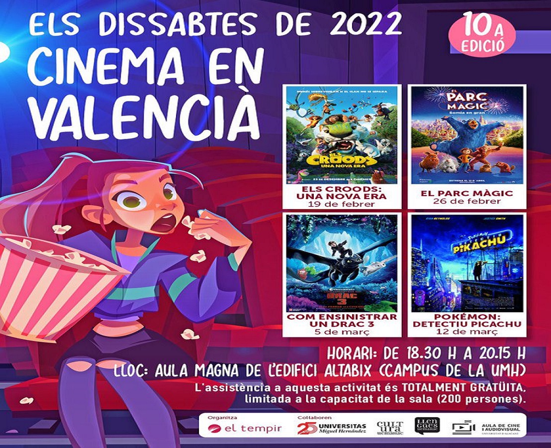 Cicle Cinema Infantil en Valencia El Tempir Aula Magna UMH Elx banner