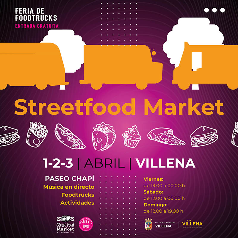 El Street Food Market llega por primera vez a Villena