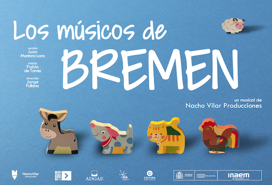 El musical familiar ‘LOS MÚSICOS DE BREMEN’ en el Teatro Villa de Molina