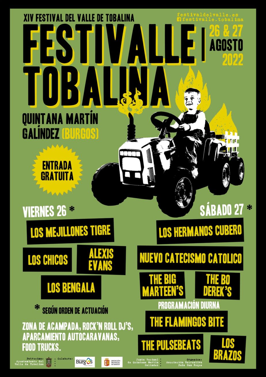 Festivalle Tobalina 2022 cartel