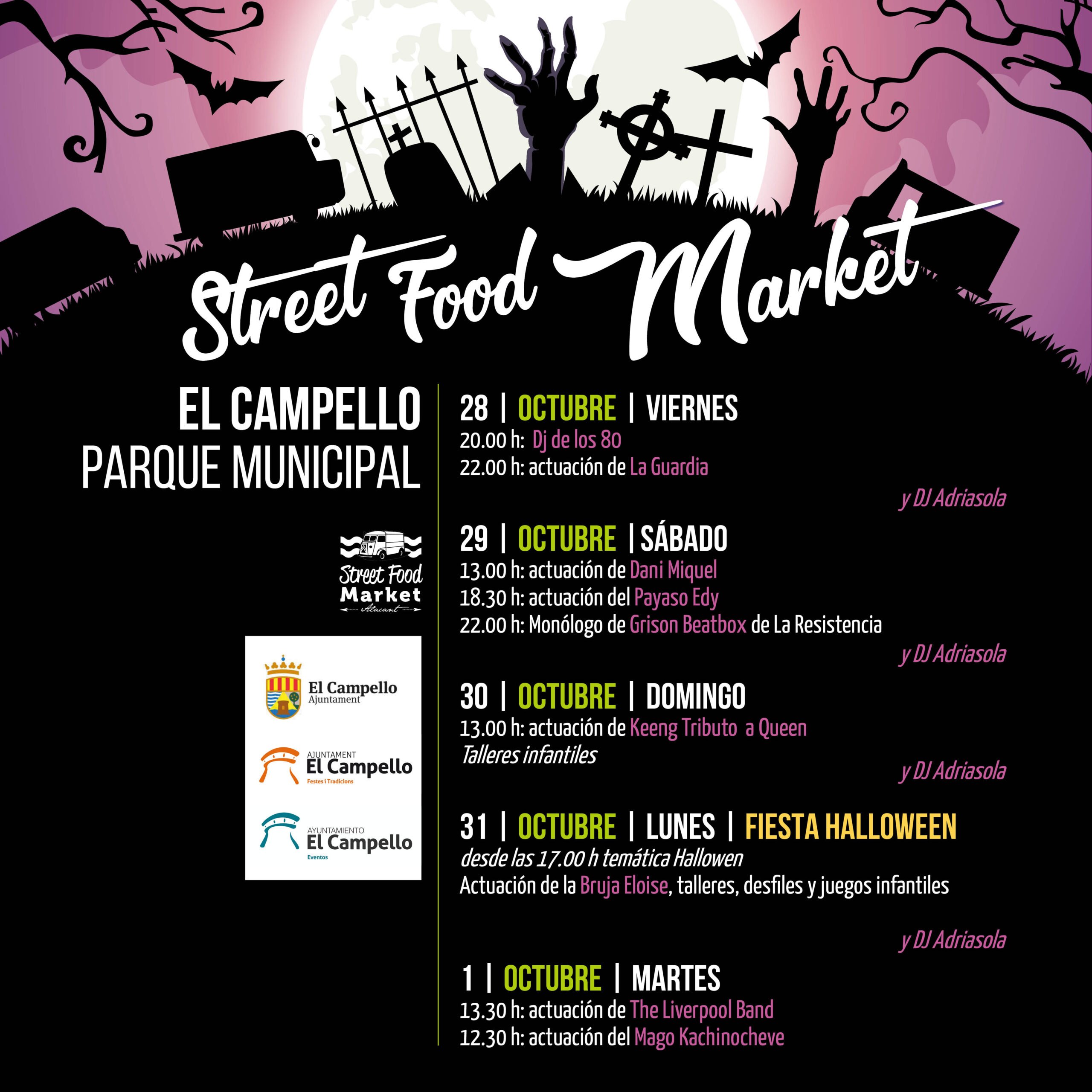 Vuelven los foodtrucks a El Campello para celebrar Halloween