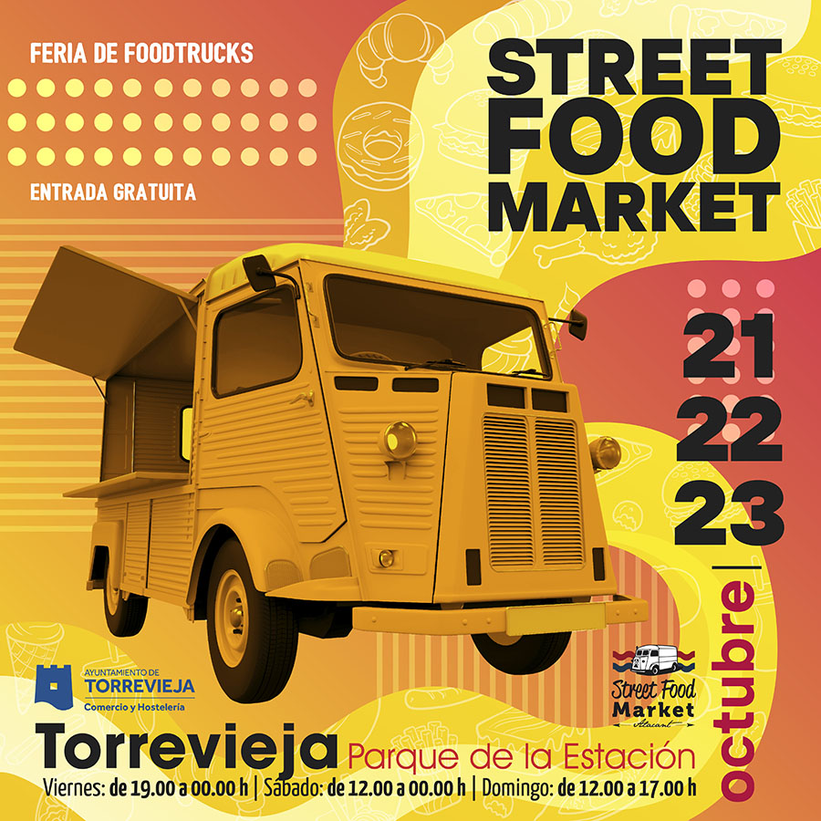 Torrevieja Street Market Cartel cuadrado 2022