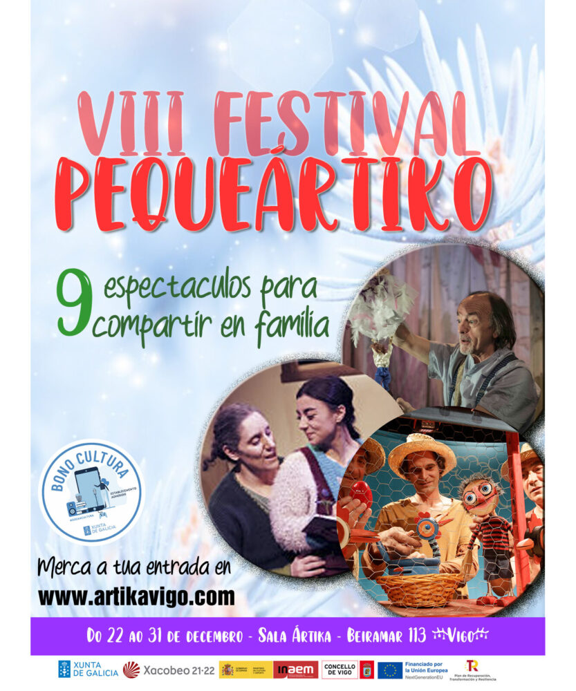Festival de teatro infantil PequeÁrtiko en la sala Ártika de Vigo