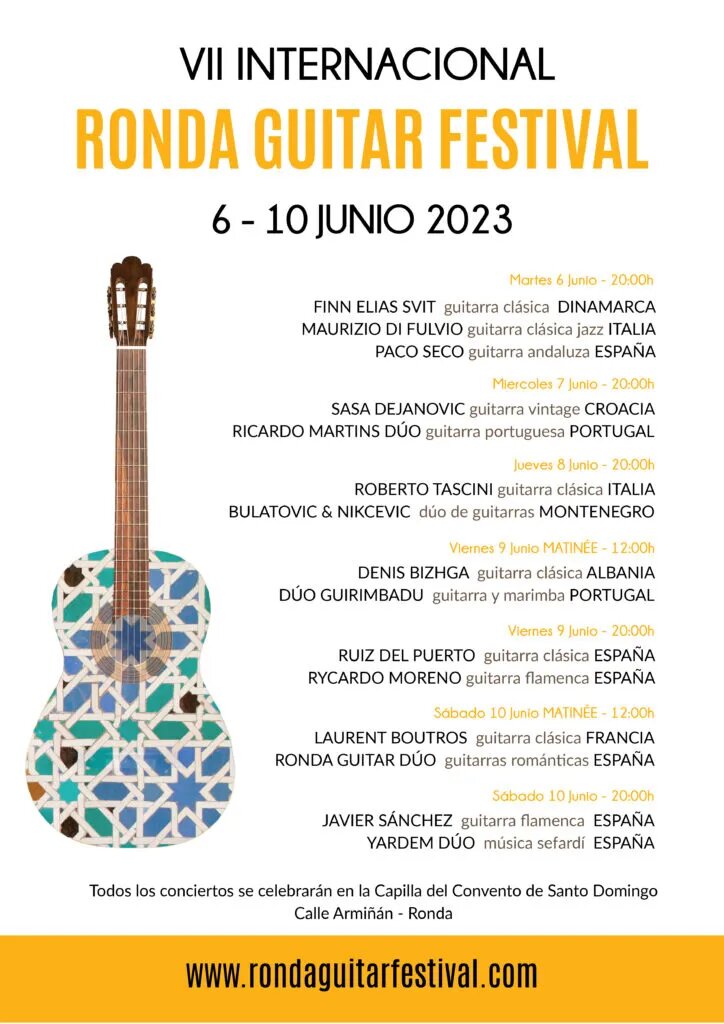 cartel ronda guitar festival