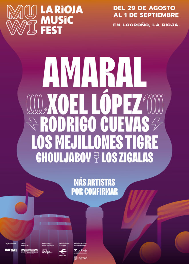 MUWI La Rioja Music Fest 2024. Fechas y artistas confirmados