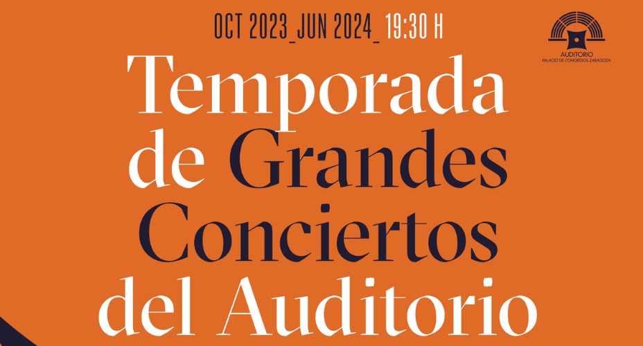 Cartel Grandes Conciertos Auditorio de Zaragoza