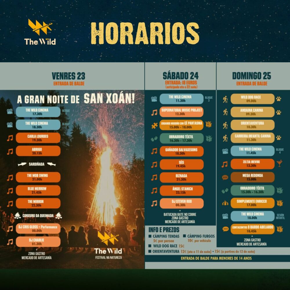 Horarios Wild fest 2023