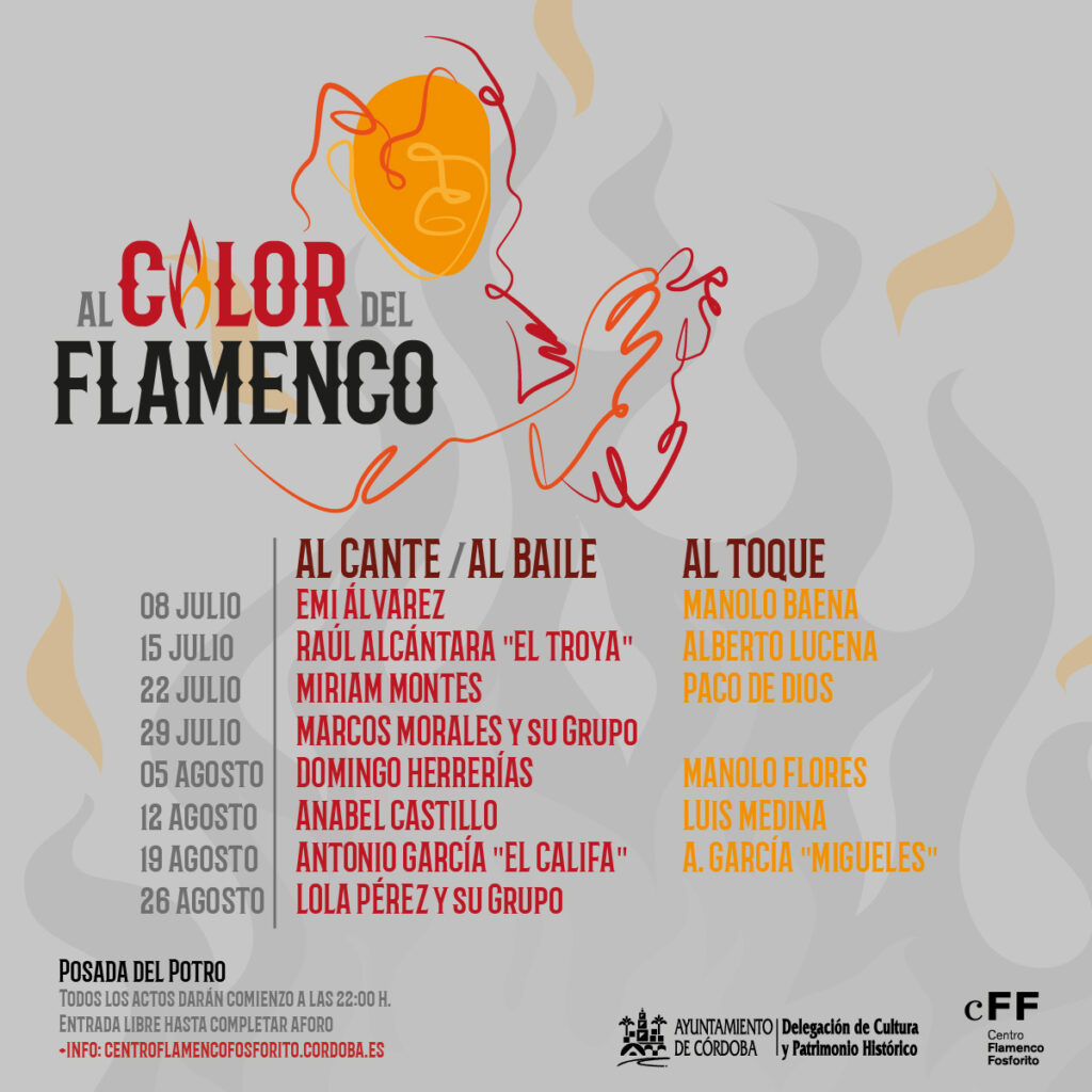 cartel al calor del flamenco cordoba