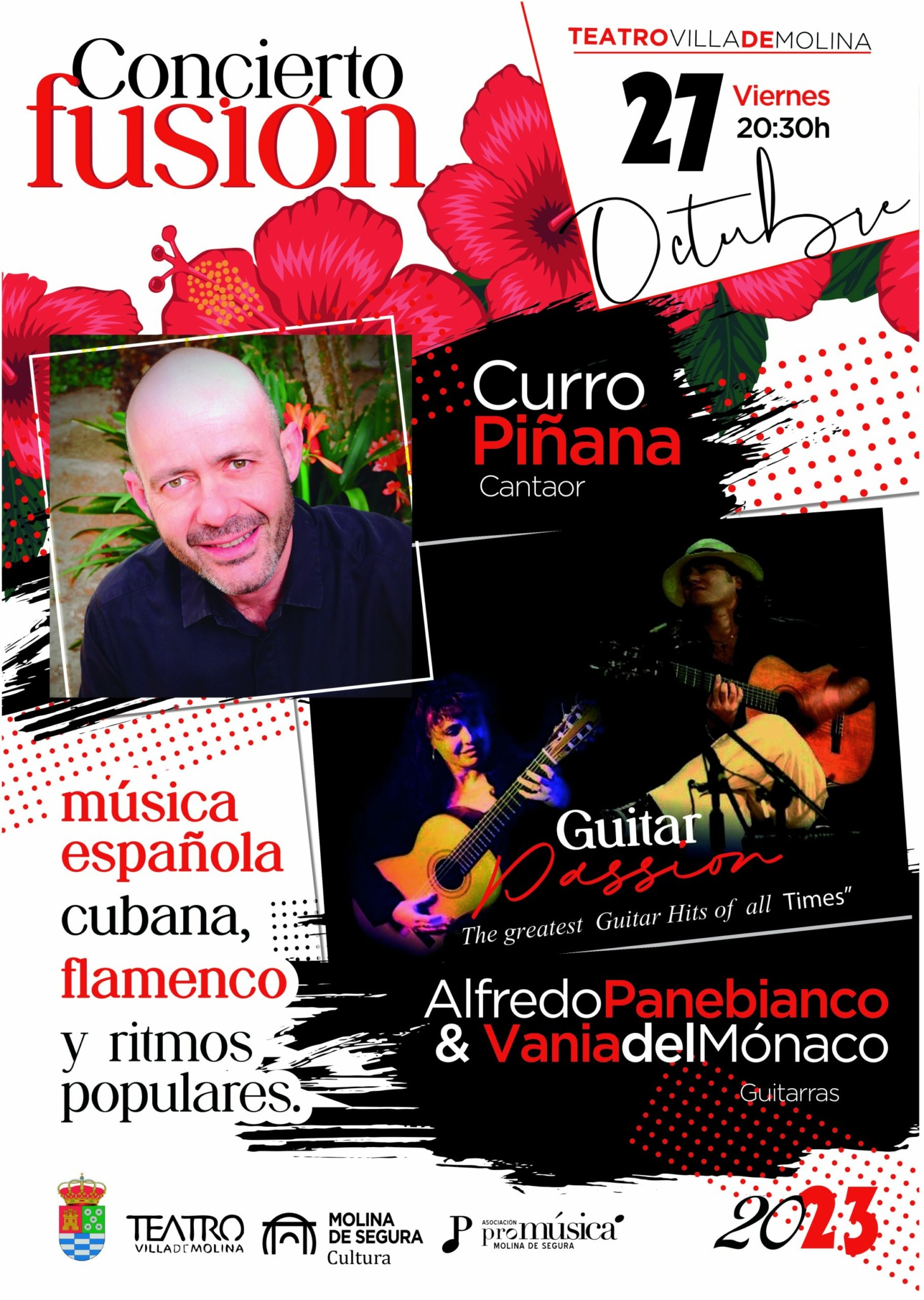 Espectáculo CONCIERTO FUSIÓN: Música española y cubana, Flamenco y Ritmos populares en el Teatro Villa de Molina