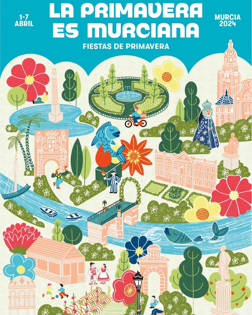 Fiestas de Primavera Murcia 2024 cartel